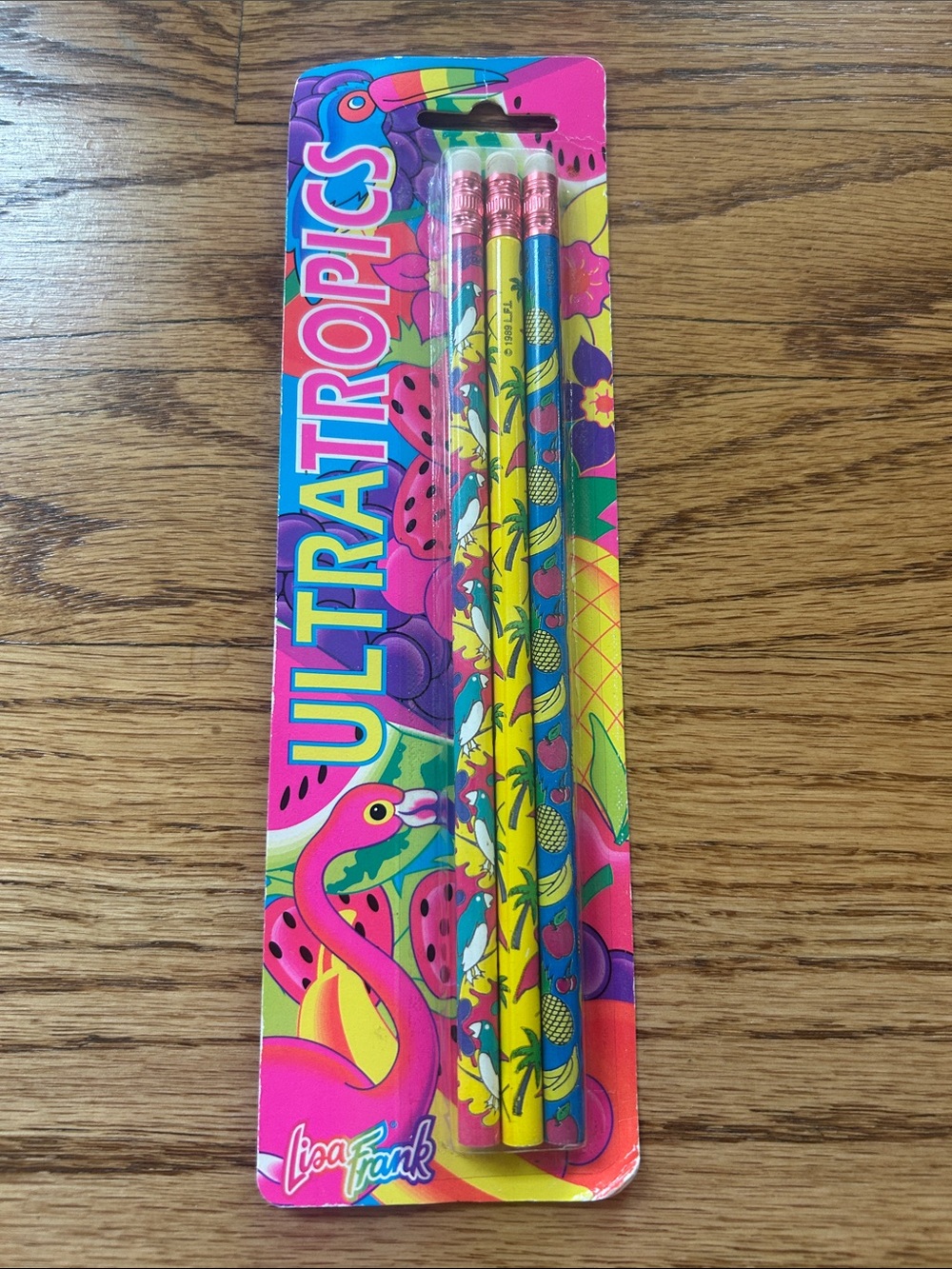 Vintage Lisa Frank Ultra Tropics Pencils in Packaging
